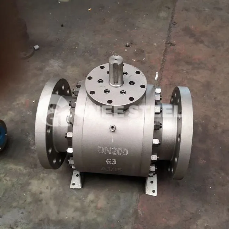 Válvula de esfera montada em munhão de entrada superior criogênica