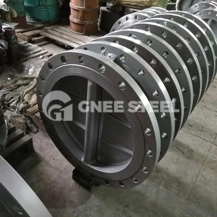 Válvula de retenção de placa dupla flangeada dupla