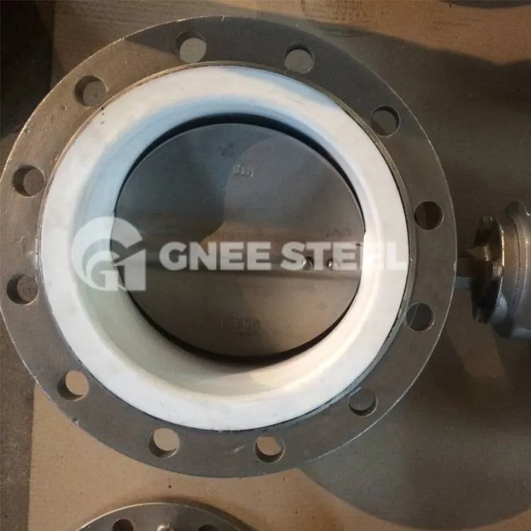 Válvula borboleta de ferro fundido com deslocamento duplo