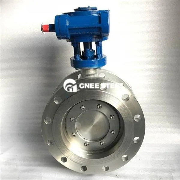 Válvula de borboleta de alto desempenho de flange duplo