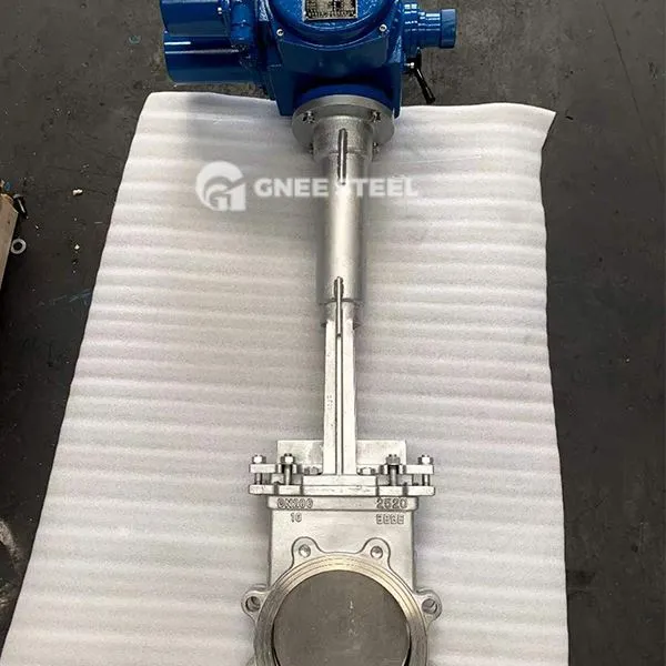 Válvula de faca de alta temperatura