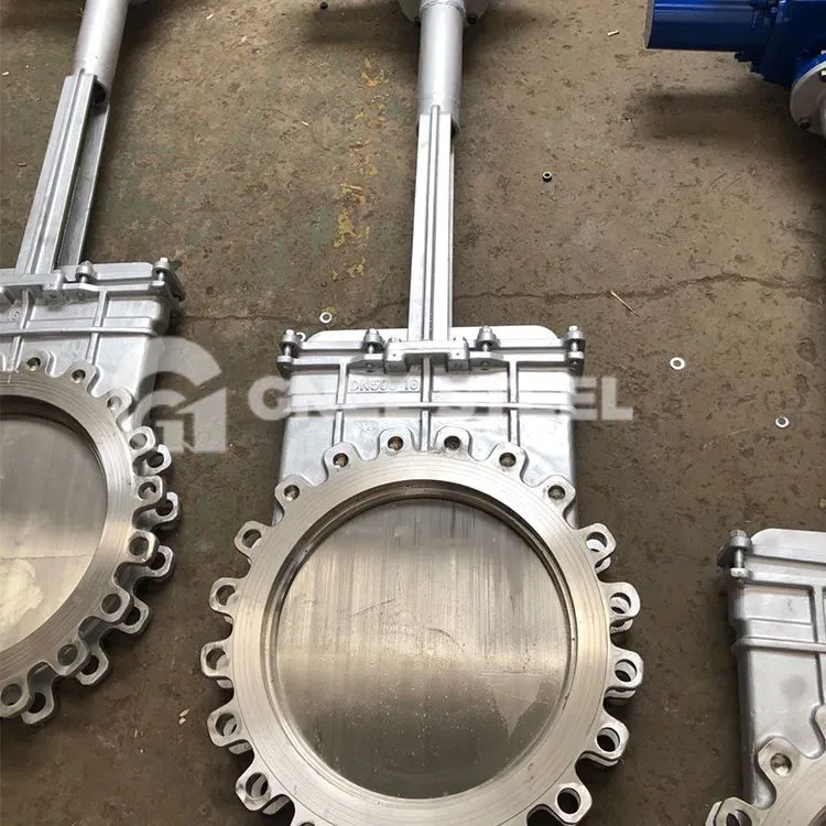 Válvula de guilhotina tipo lug