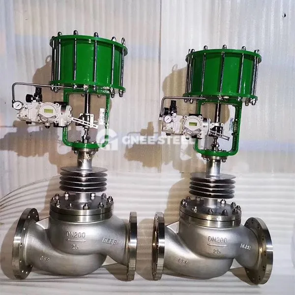 Válvulas globais pneumáticas