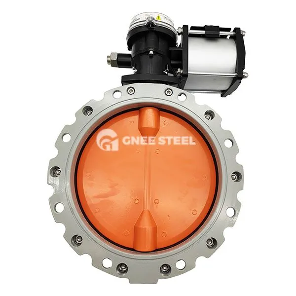 Válvula de borboleta em pó