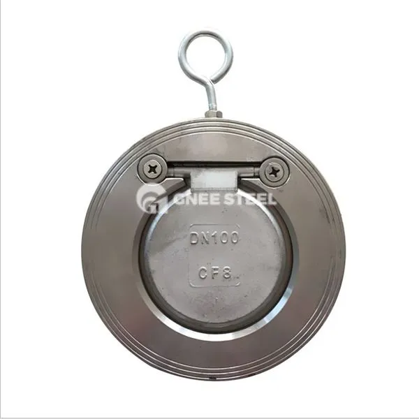 Válvula de retenção de wafer de placa única