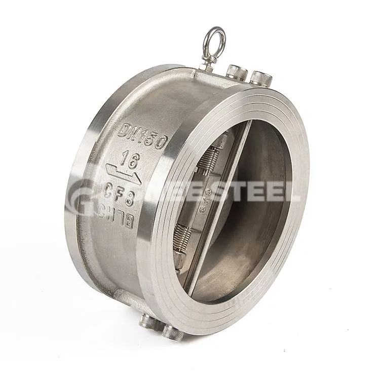 Válvula de retenção tipo wafer de placa única