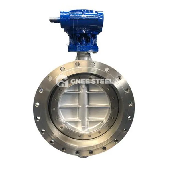 Válvulas de borboleta flangeada de aço inoxidável